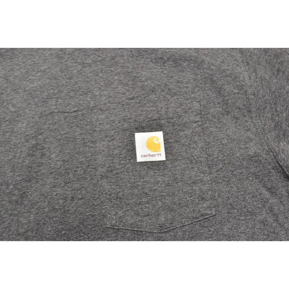 Carhartt Gray T-Shirt Men XL Cotton Short Sleeve Loose Fit Short Sleeve - Picture 5 of 6